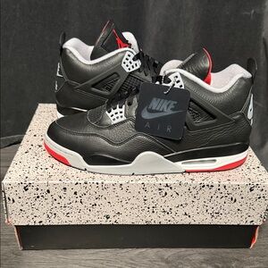 Nike Air Jordan 4 retro Black and Red